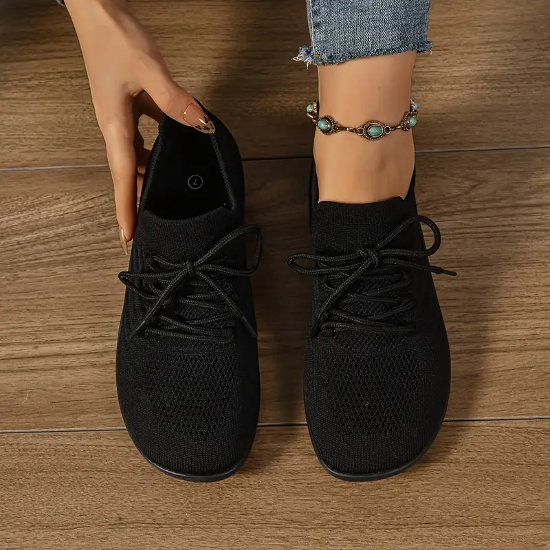 womens ultra light barefoot sneakers wide fit zero drop breathable knit for walking washable movement style details 10