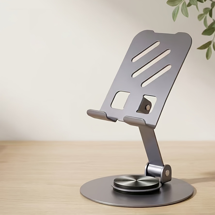 TEMU Support de téléphone rotatif à 360° en aluminium et , support de bureau pliable et portable pour tous les smartphones et - Cadeau idéal pour et