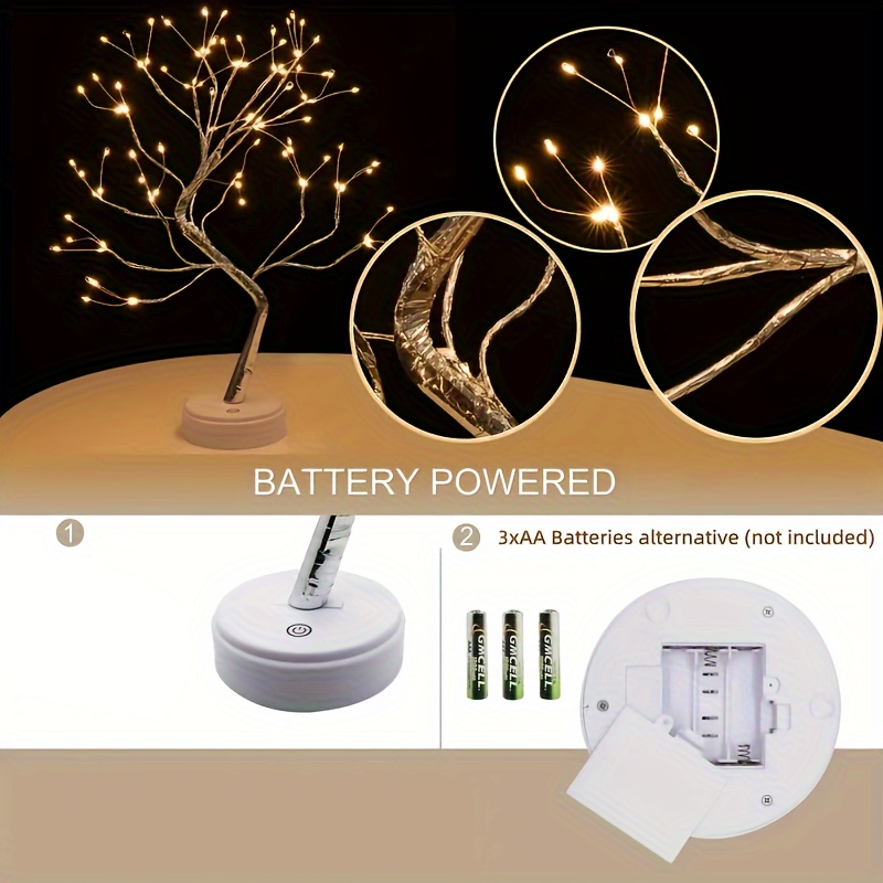 desktop bonsai baum ast licht 108 led kupferdraht - Temu Switzerland
