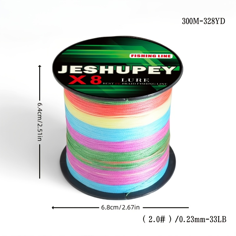 TEMU Jeshupey X8 Spool For Sea Fishing, Rock Fishing, Boat Fishing, And Lure Fishing, And Leader Line, 8-strand Pe Braided Line For Cast Nets,