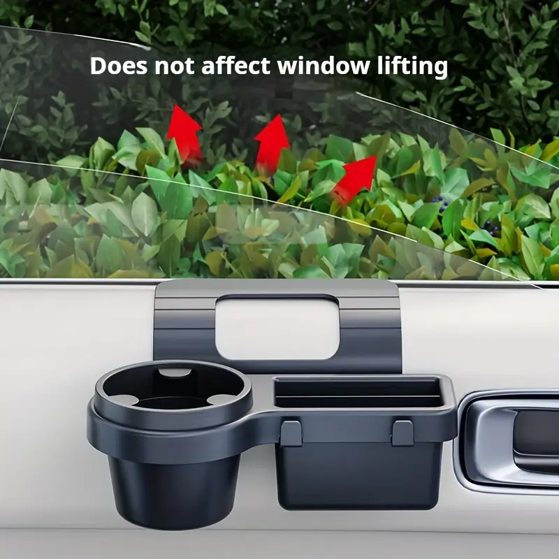 car multi functional mobile phone storage box car key storage window and door clutter water cup holder window storage holder car cup holder window cup holder hanging car door side window cup holder with storage and organization tray Product details 1
