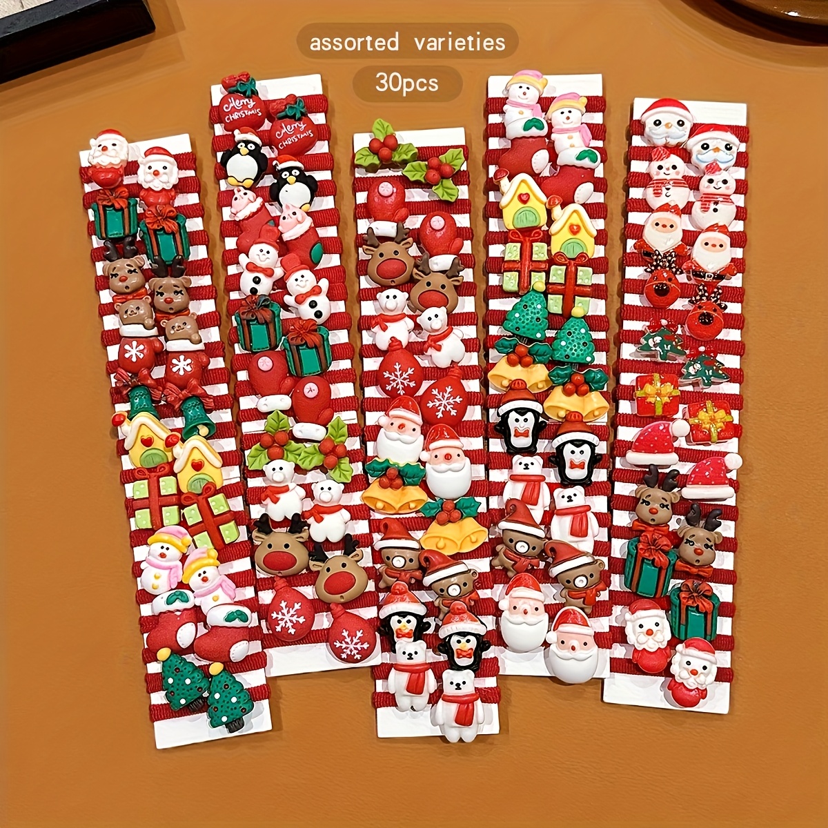 30pcs Random Style Christmas Hair Accessories Set
