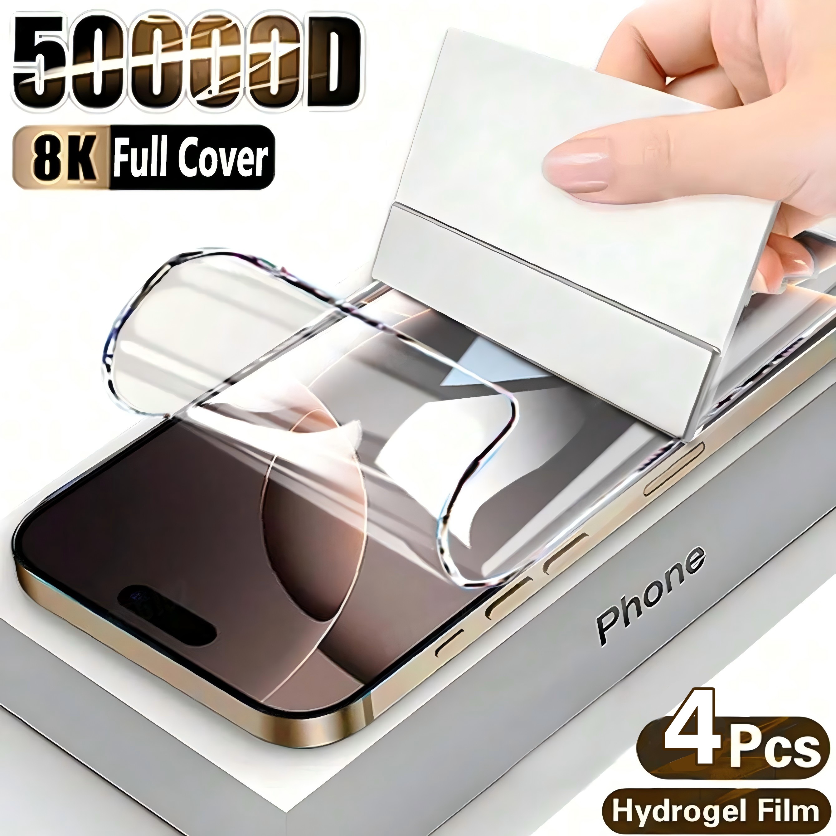 

4pcs Hydrogel Film Screen Protectors For Iphone X/xs/xr/11/12/13/14/15/ , With High- Clarity And -resistant Protection, And Adopting Anti-fingerprint Coating Technology