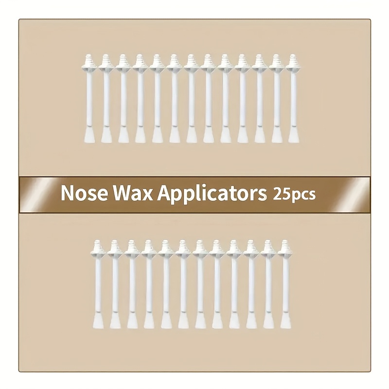 25pcs Nose Wax Sticks For Hair Removal - Beeswax Strips With Applicator, Safe For Nasal Area, - Use, Quick Hair Removal Tool Suitable For S & (25pcs)