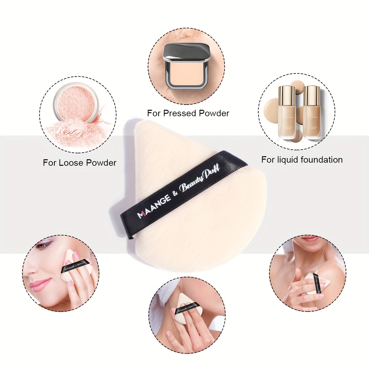 MAANGE 9/10/11/12pcs Professional Makeup Brush Kit