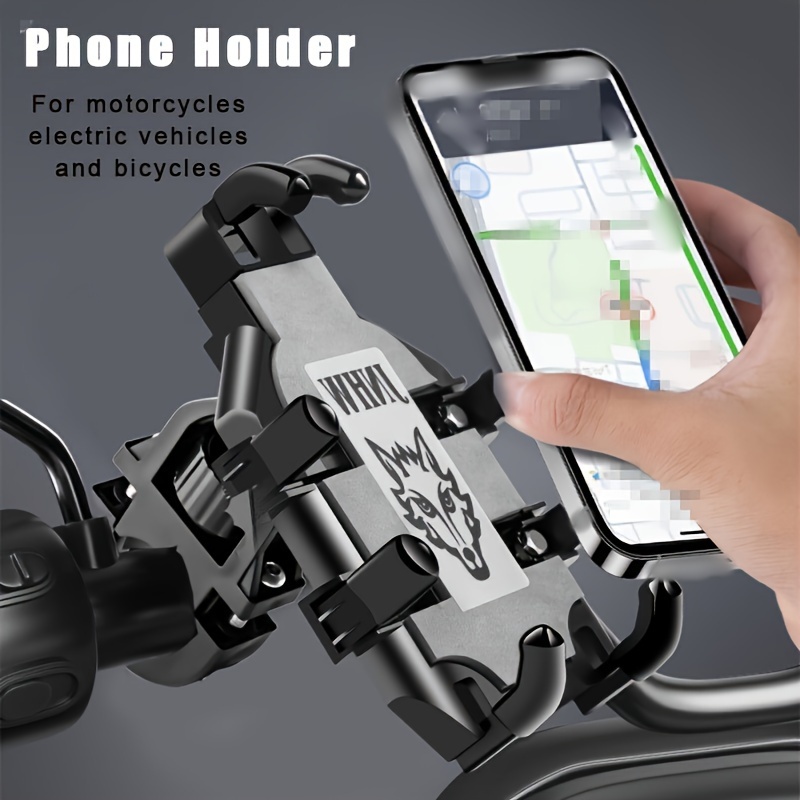Cycling Phone Holder For Motorcycles, Electric Scooters And Bicycle  Handlebars, Shock Absorption Navigation Mobile Phone Holder