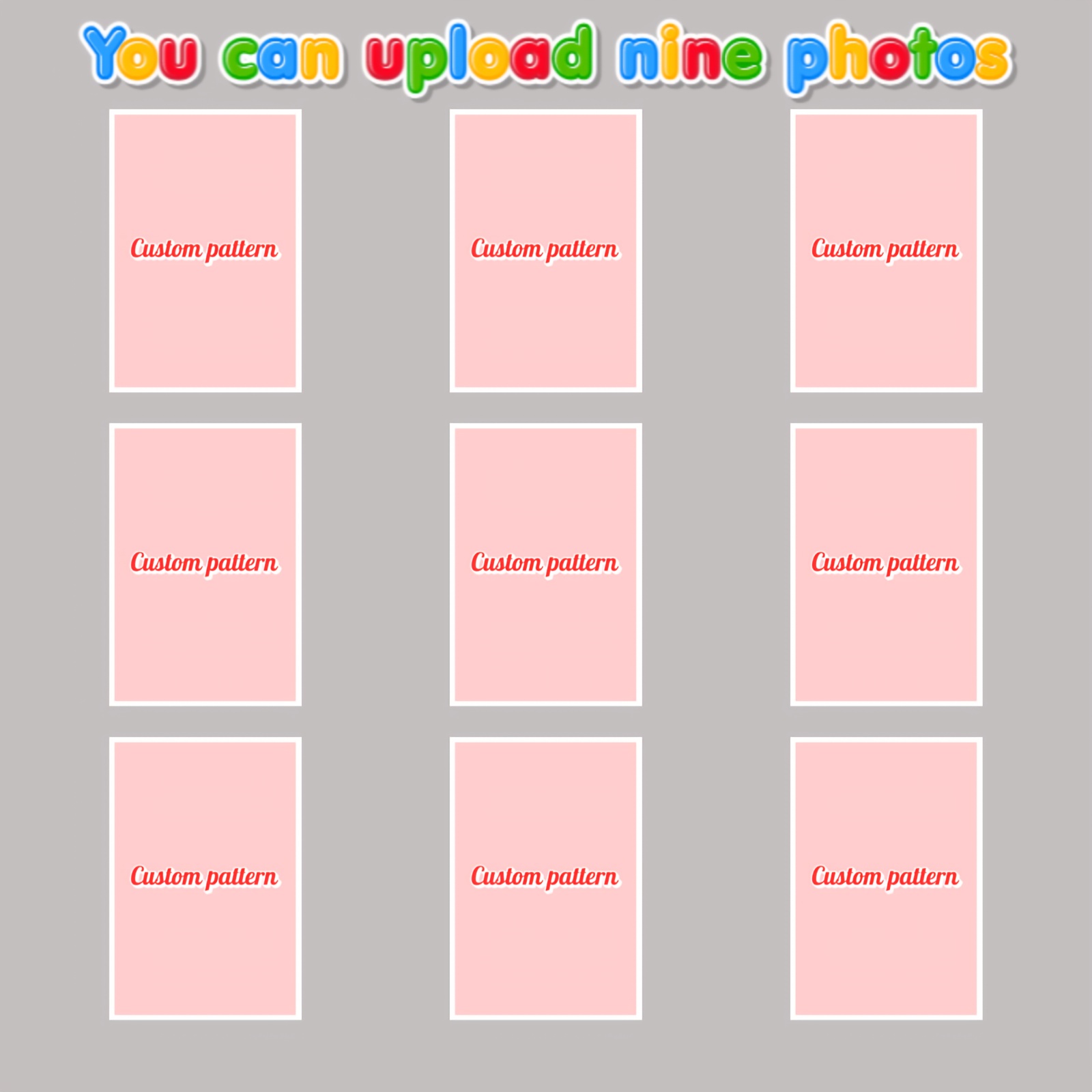E-shop Kühlschrankmagnet Set, 9 Stück, personalisierte Foto-Magnet Kühlschrankaufkleber, unterstützt 9 verschiedene Bilder, Text, LOGO Anpassungen,