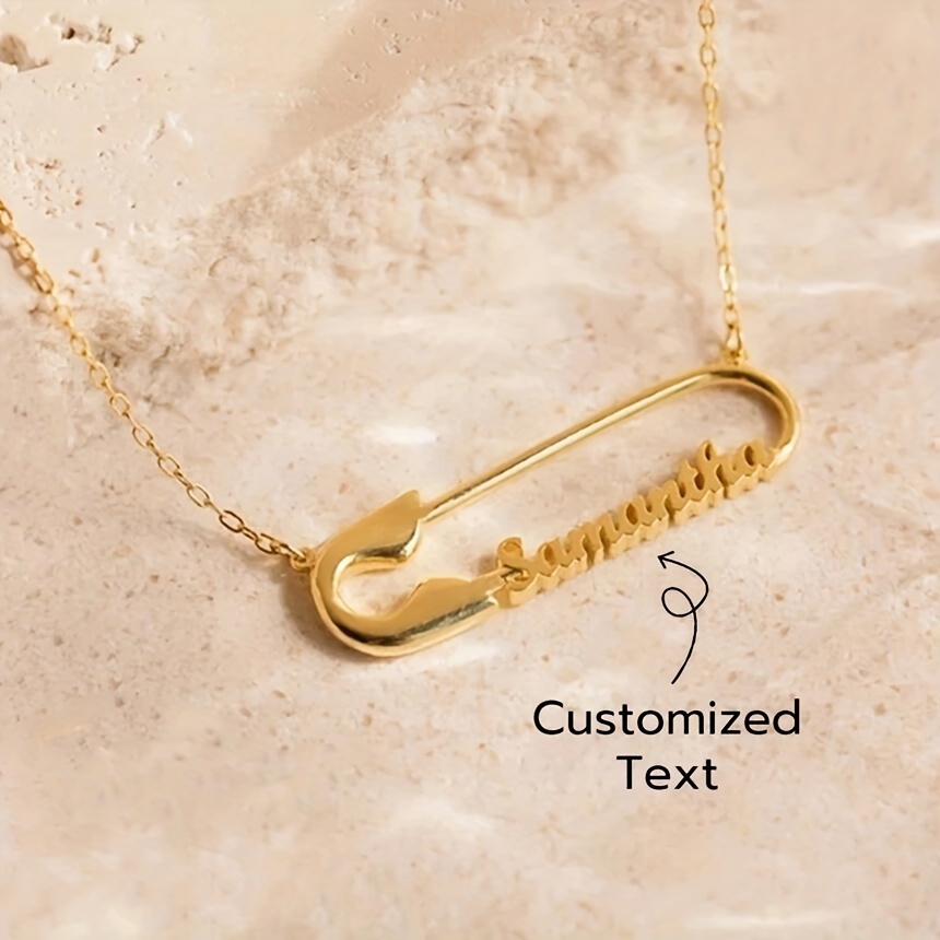 

Pin Pendant Necklace, - 18k , No 304 Steel, & , Christmas Jewelry