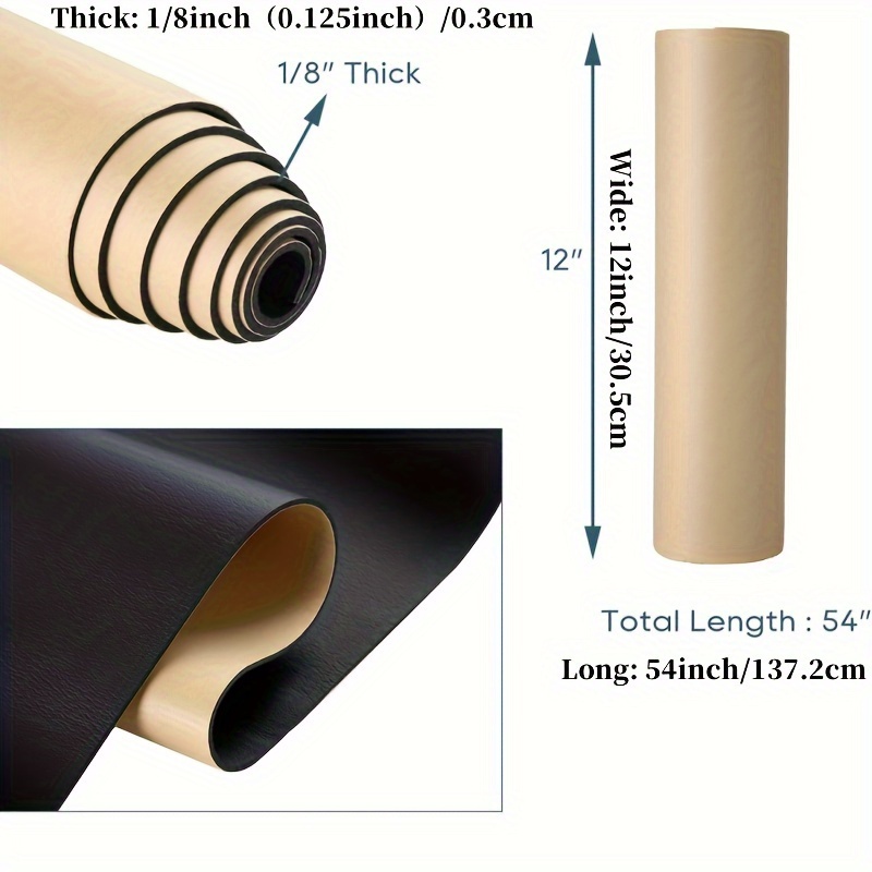 Image of Neoprene Foam Board With Adhesive Backing - Stain & Wind Resistant Suitable For Role-playing Costumes, Diy Crafts, Rpg Armor - Thick Neoprene Sheet (no )