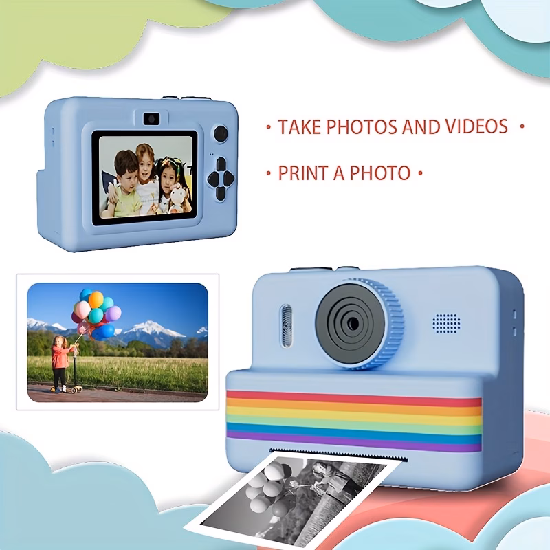 fotocamera instantanea per bambini con selfie e video 1080p - stampante fotografica per ragazzi e ragazze 4+, fotocamera digitale con carta fotografica istantanea, compatibile con iphone/simili (etĆ 4+) Dettagli dell'articolo 4