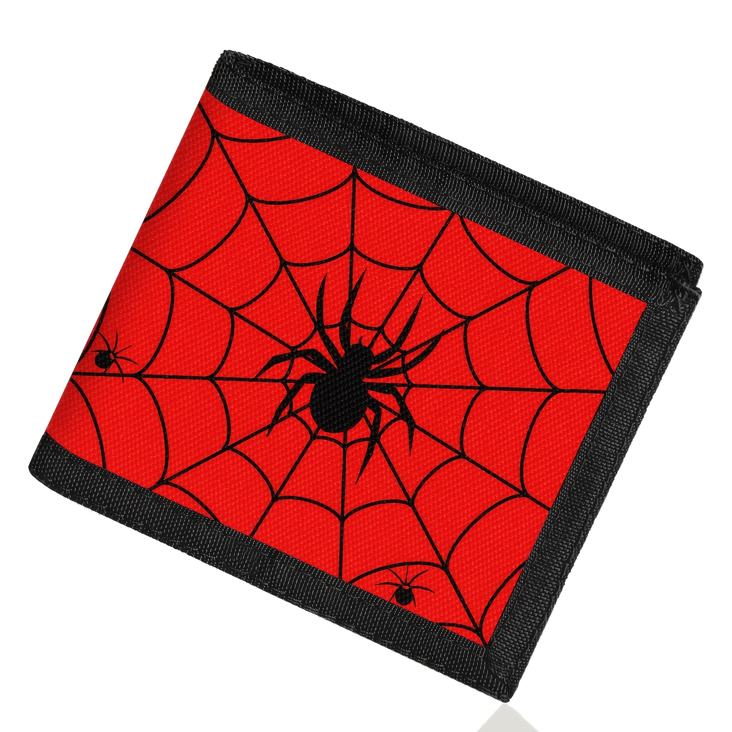 TEMU Bifold Wallet With Printed , Multiple Card Slots, Large Diameter For Banknotes, And Zipper Compartment For . Suitable For School And Travel Use