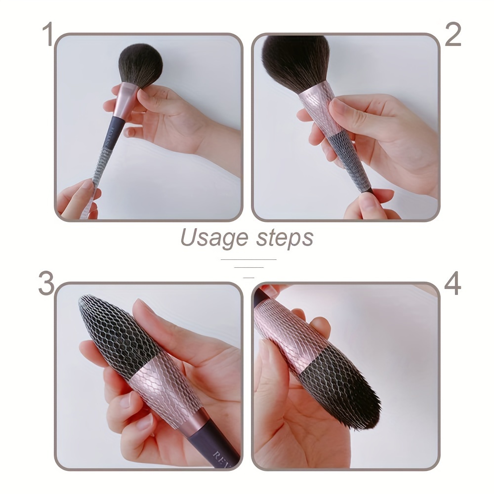 20pcs protectores reutilizables brochas maquillaje cubiertas