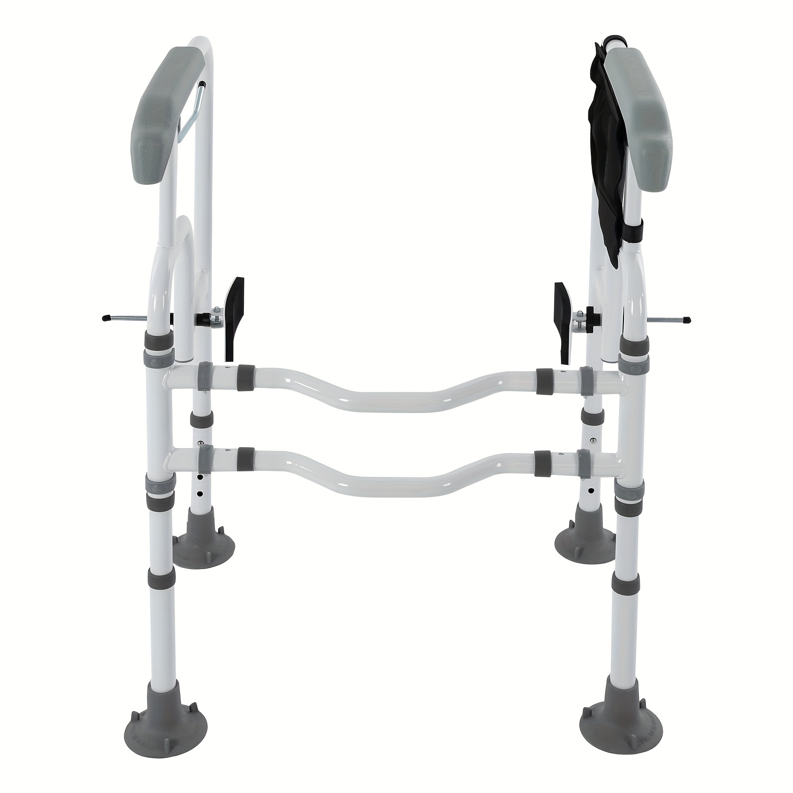 Toilet Safety Frame Rail With Suction Cups And Antislip Handrails