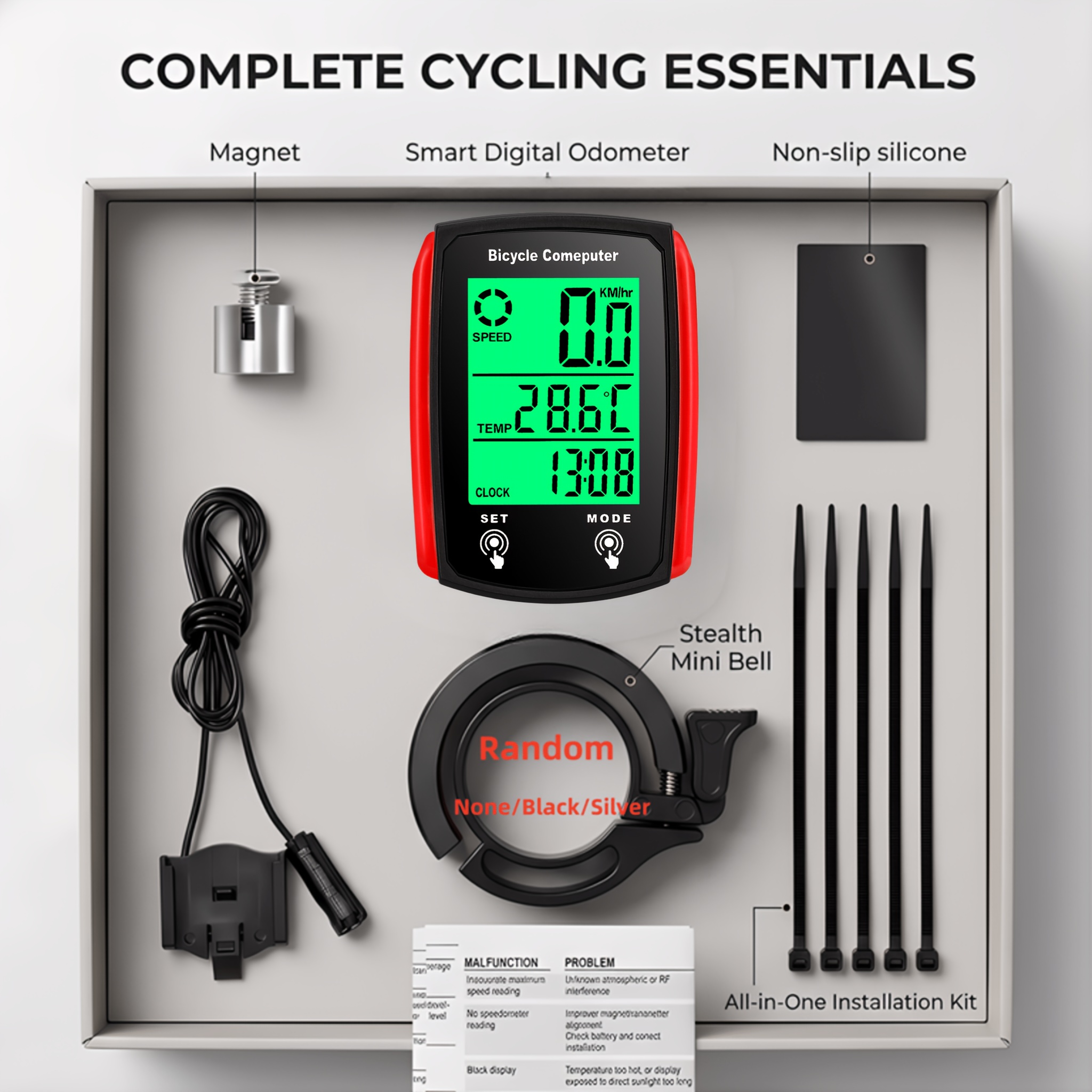 wireless speedometer sold on Temu United States
