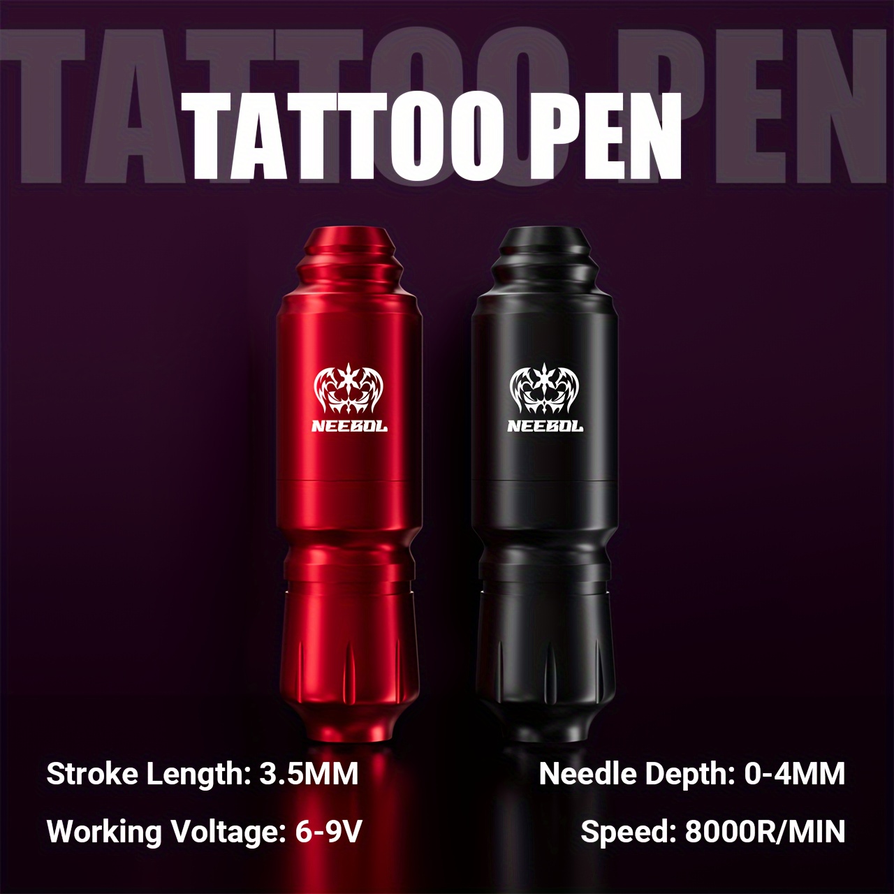 LIUMATE Tattoo Pen Machine Kit Completo Penna rotante del Kit tatuaggi con  30 pezzi di cartucce aghi Display digitale Alimentatore per tatuaggio  Pedale per principianti e tatuatori : : Bellezza