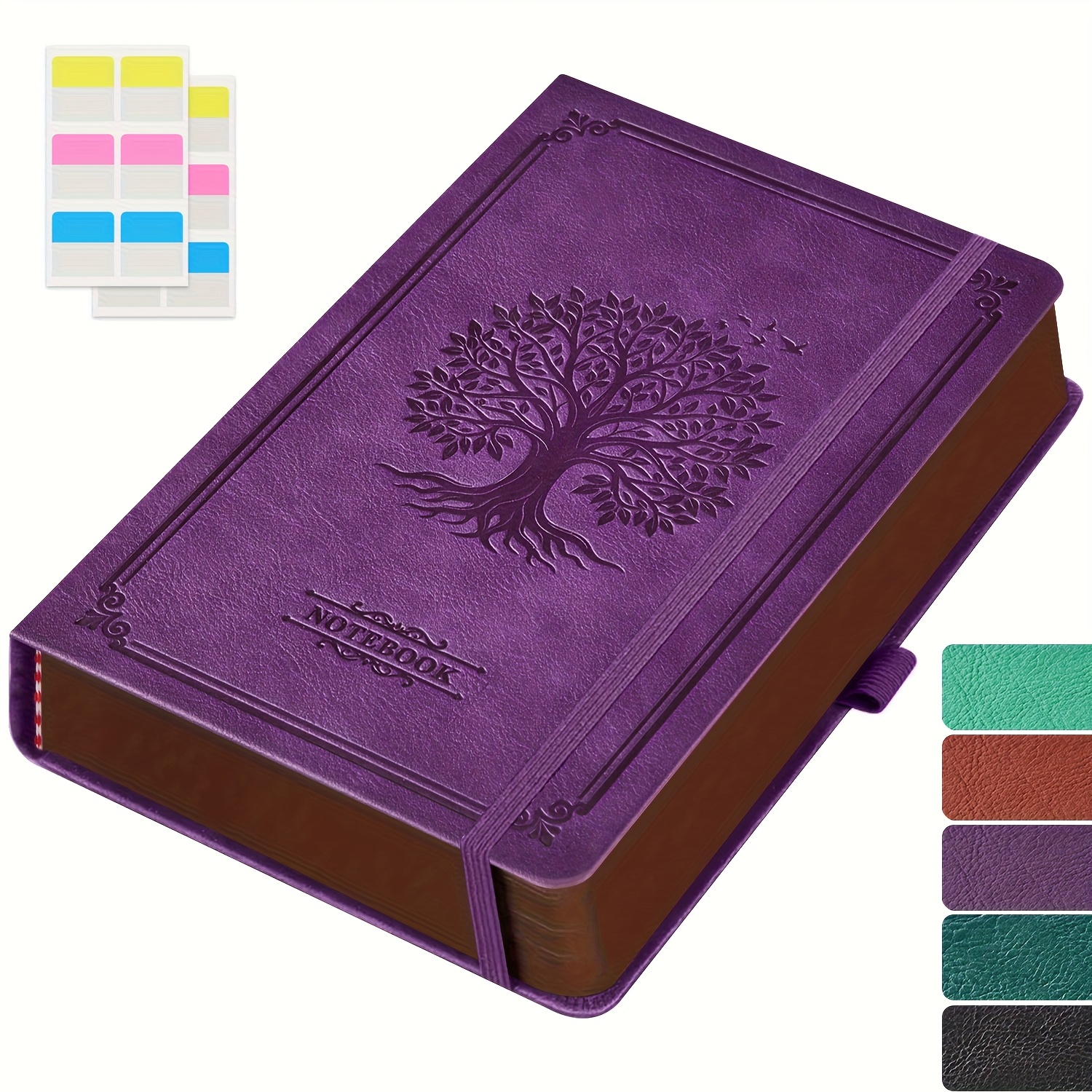 TEMU Vintage Leather Journal Notebook, 320 Pages Hardcover Lined Journal Notebook For Women/men, With Tree Of Cover, Inner Pocket, A5 Daily Journal