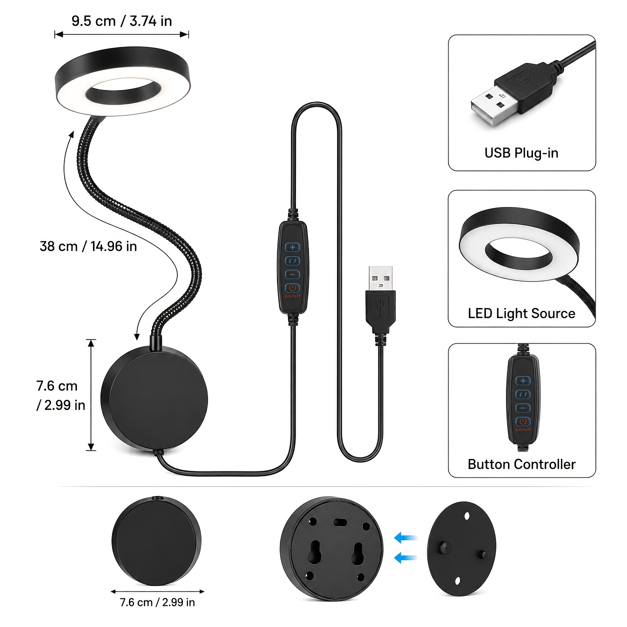 360° Adjustable LED Wall Mounted Smart Light