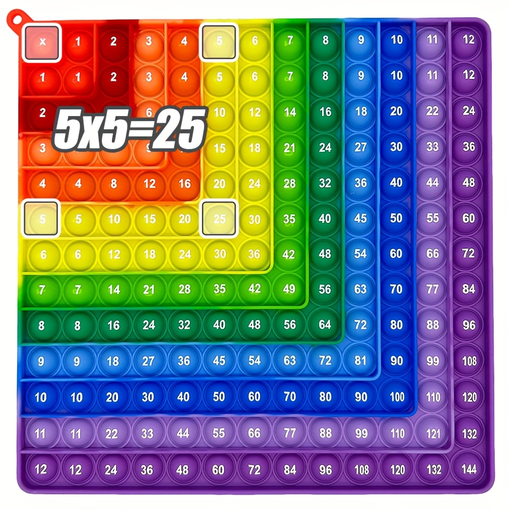 Double Sided Math Whiteboard - Long Division & Multiplication Practice Board For Kids