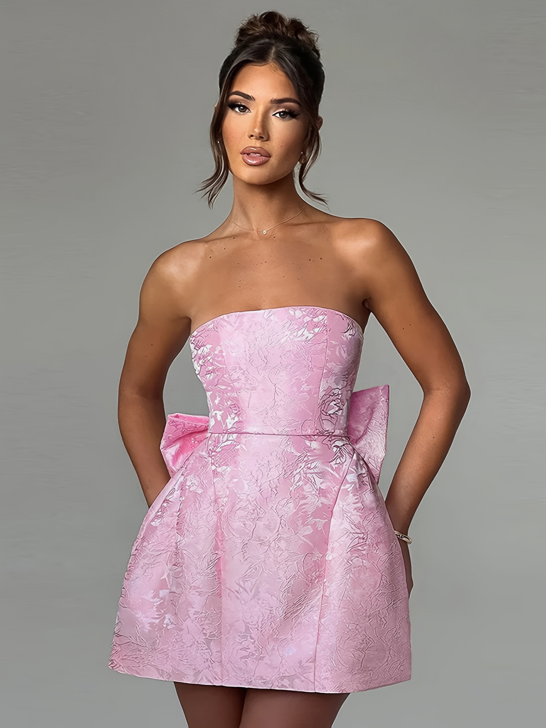 open lace back dress Diamond Hour Velvet Mini Dress main image 0