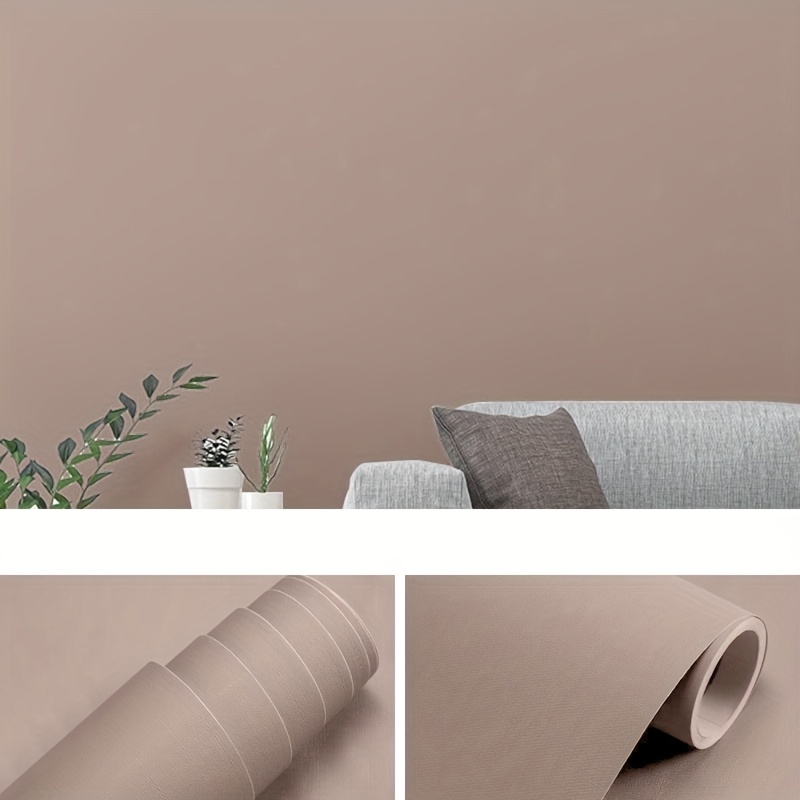 Image of Macaron Style Self-adhesive Wallpaper - Waterproof, Oil-resistant Pet Foil, Pastel Colors For Diy Home Decor In Bedrooms, Kitchens, Cabinets & Furniture, Ideal For Holiday Makeovers & Gifts