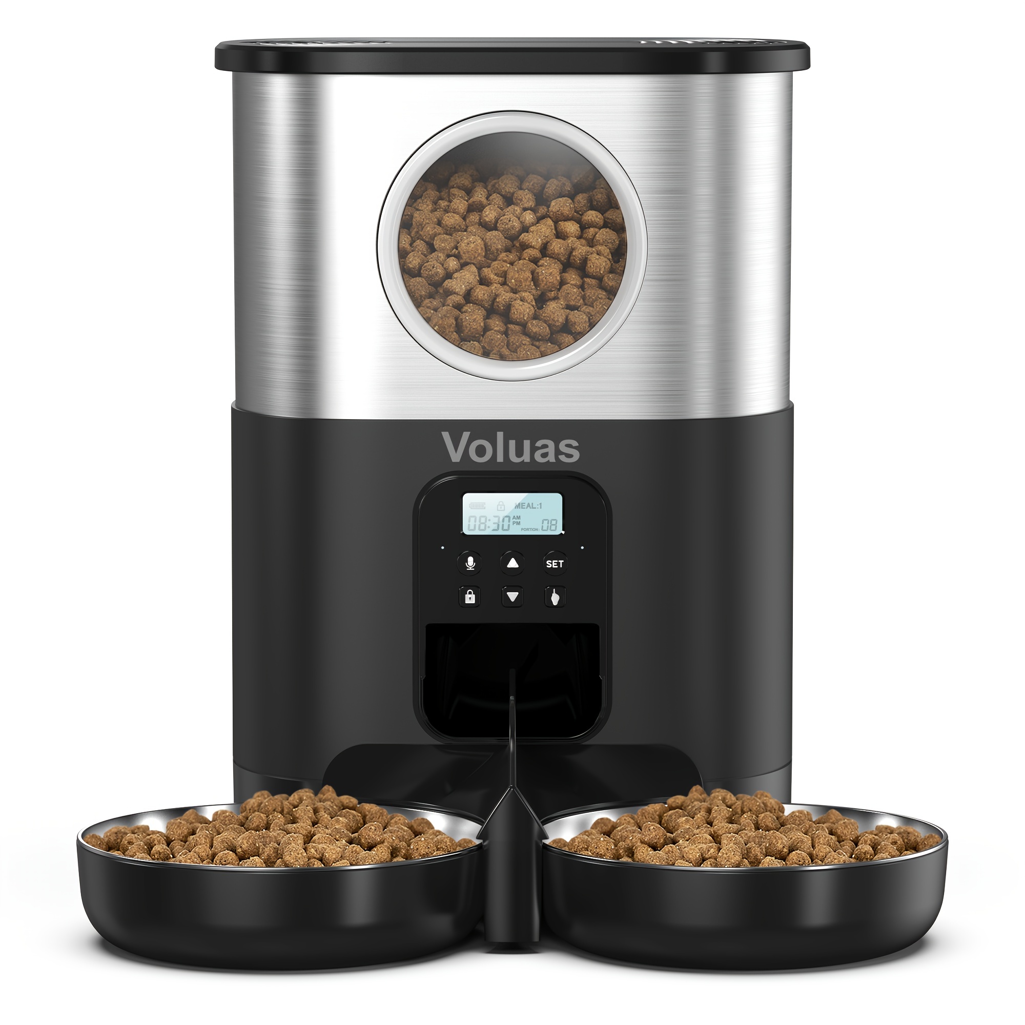 

Automatic Cat Feeders For 2 Cats, Pet Feeder For Cats And Dogs Timed Cat Feeder Food Dispenser