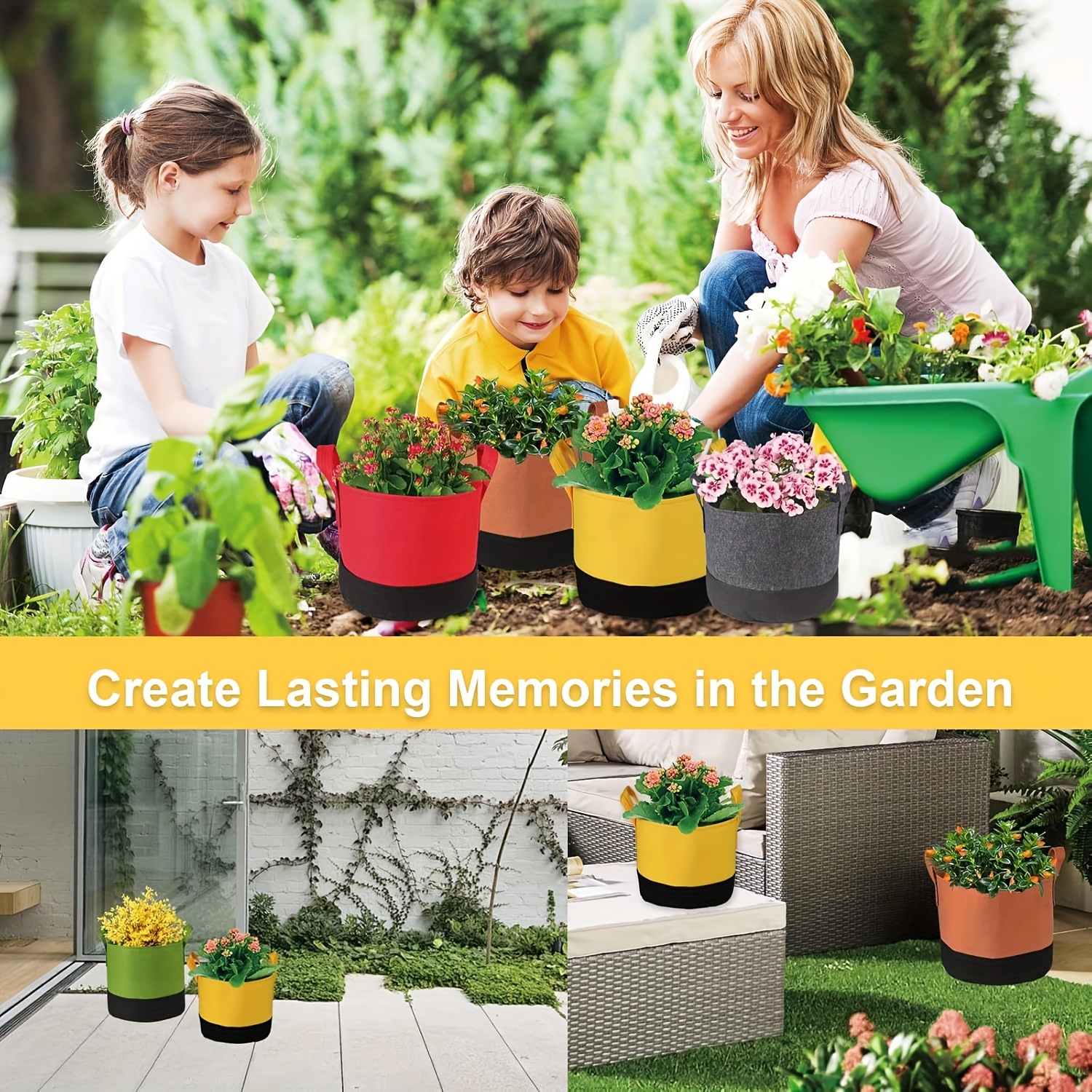 EffiFish Sacchetti Per La Coltivazione Di Piante, Con Manici - Foto 7