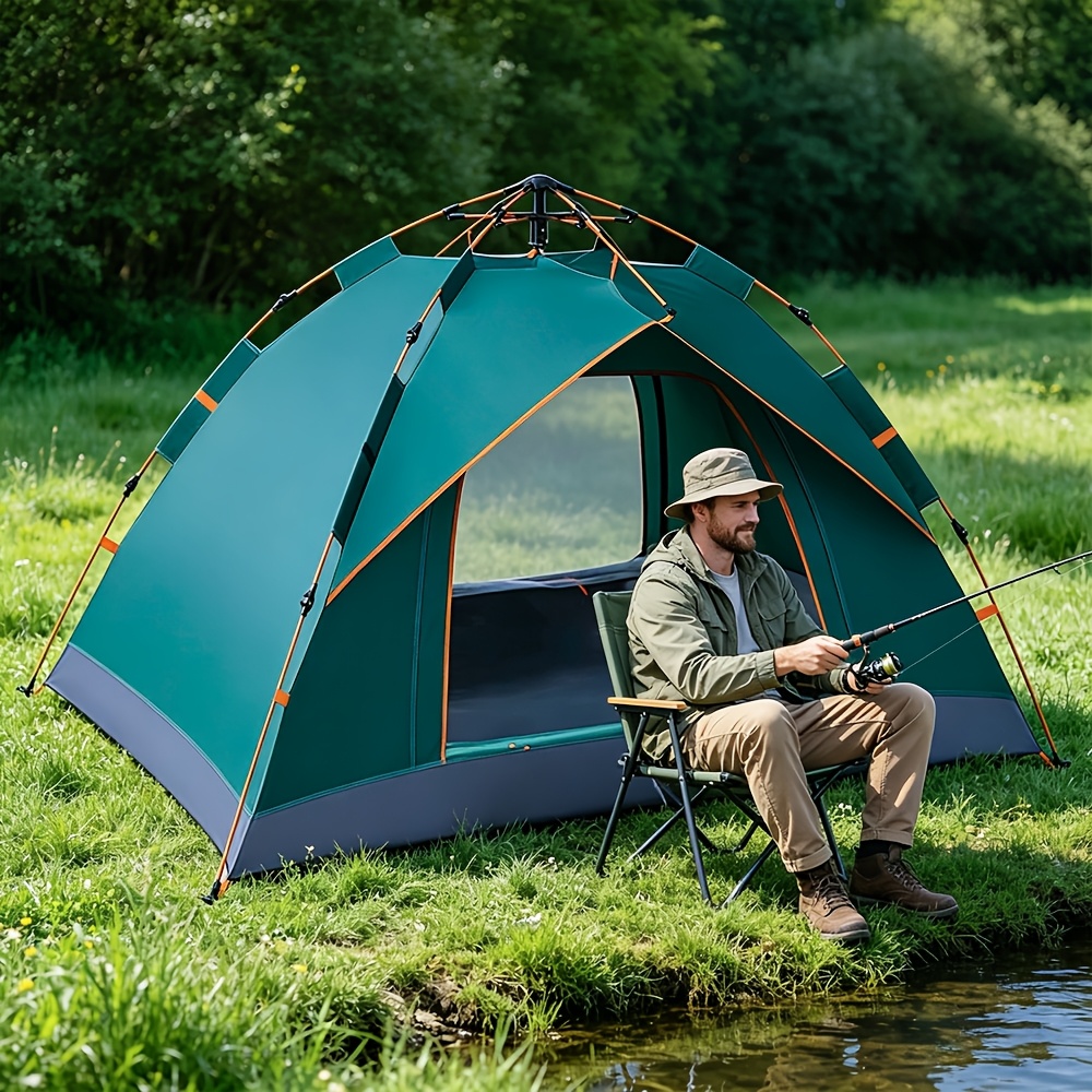 E-shop Outdoor-Sonnenschutz-Zelt, automatisches, schnell öffnendes Campingzelt, faltbares 2-3 Personen-Strandzelt für den Außenbereich, mit