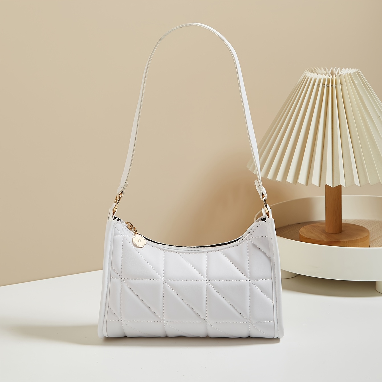 TEMU New Summer Women', Niche Trendy Single-shoulder Bag, Casual Commuter Tote, Fashionable And Simple Underarm Bag