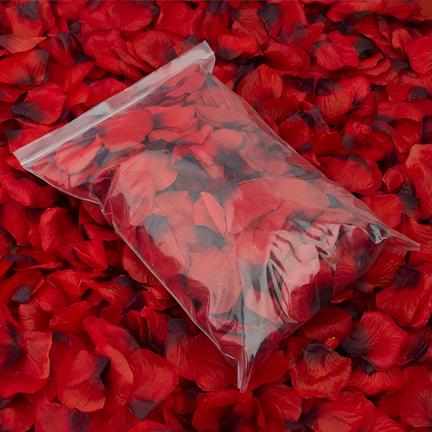 

1000pcs Of Rose Petals, Artificial Rose Petals Suitable For Valentine's Day, , Wedding, Proposal, Anniversary Flower Decoration, Multiple Colors From