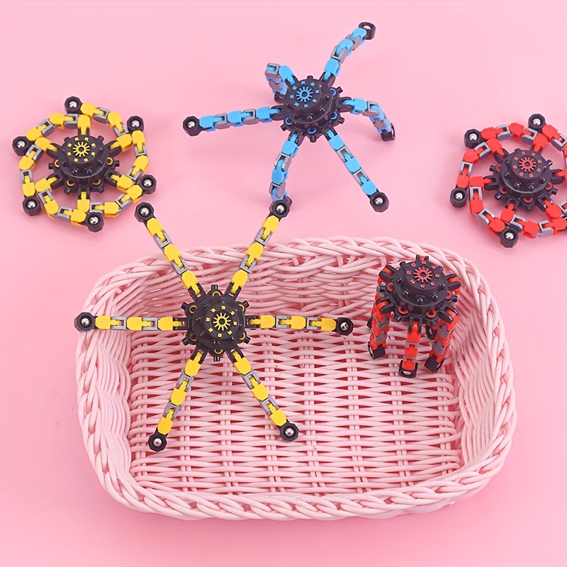 3pcs Mech Chain Spinning Gyroscope DIY Stress Toy