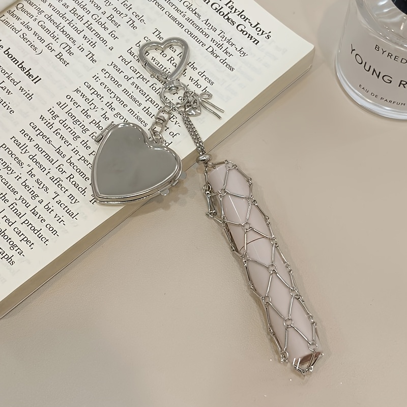 premium mesh pocket hand cream lipstick chain bag charm with   womens retractable niche   bag chain diy wallet making lipstick storage solution pocket accessory bag mesh chain bag minimalist storage box unique niche Product details 7