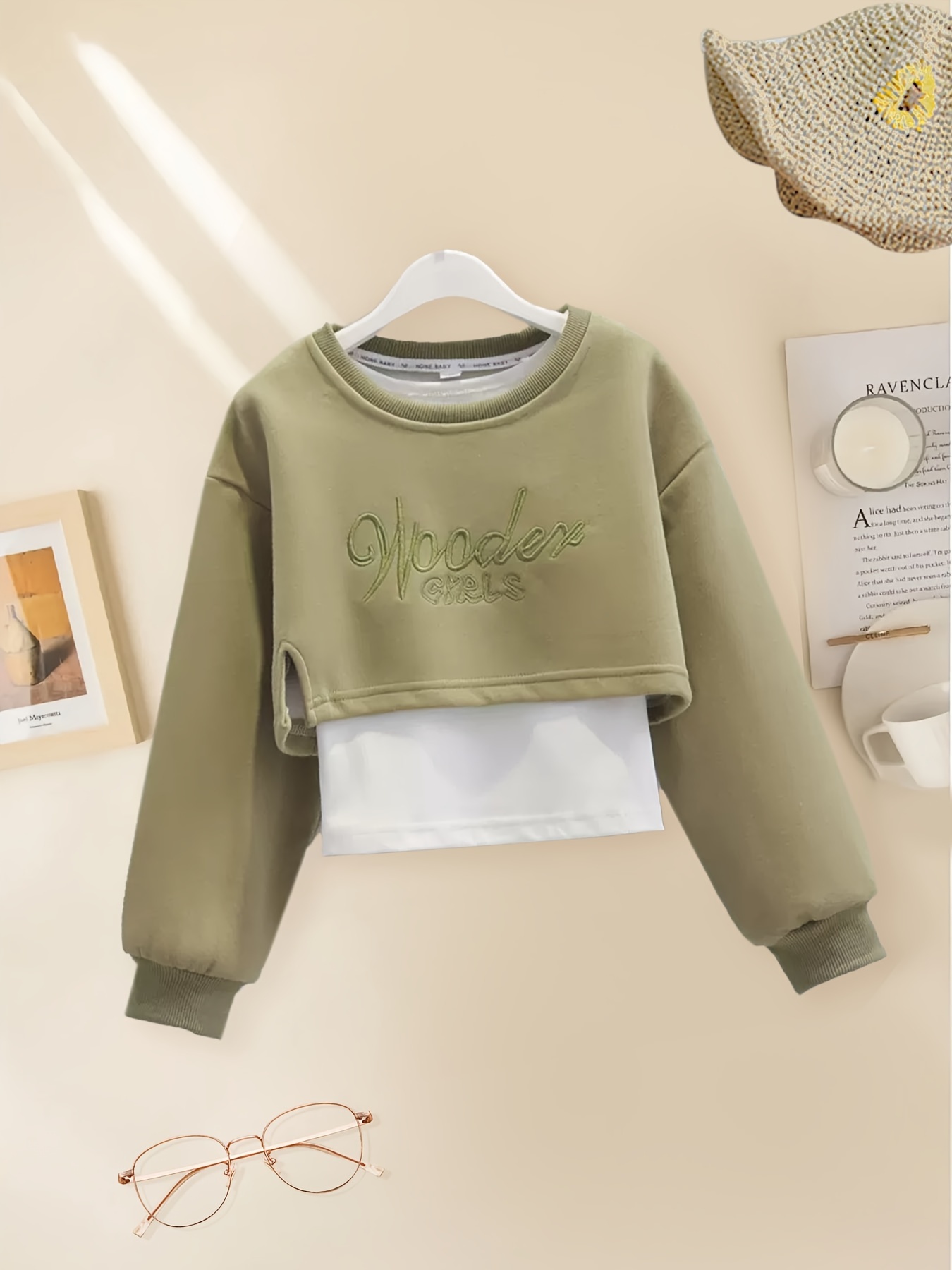 crop hoodies for girls sold on Temu New Zealand