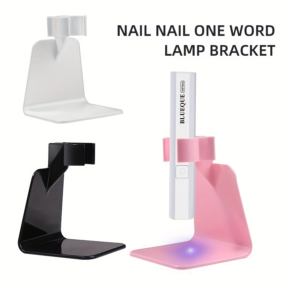 

Nail Art Handheld Lamp Holder - Portable Manicure Tool For Nail Patch Baking, Special Stand, Odorless, Foot/hand/nail Care Accessory, 1-pc