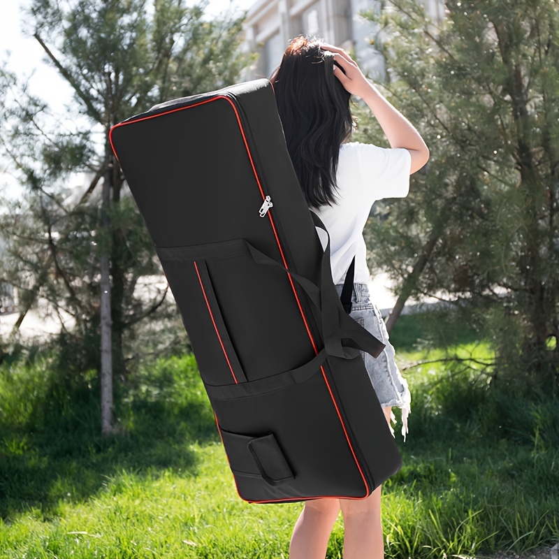 E-shop Tragbare verstärkte Elektronische Keyboard-Tasche, 61-Tasten Universal Oxford-Stoff Keyboard-Hülle
