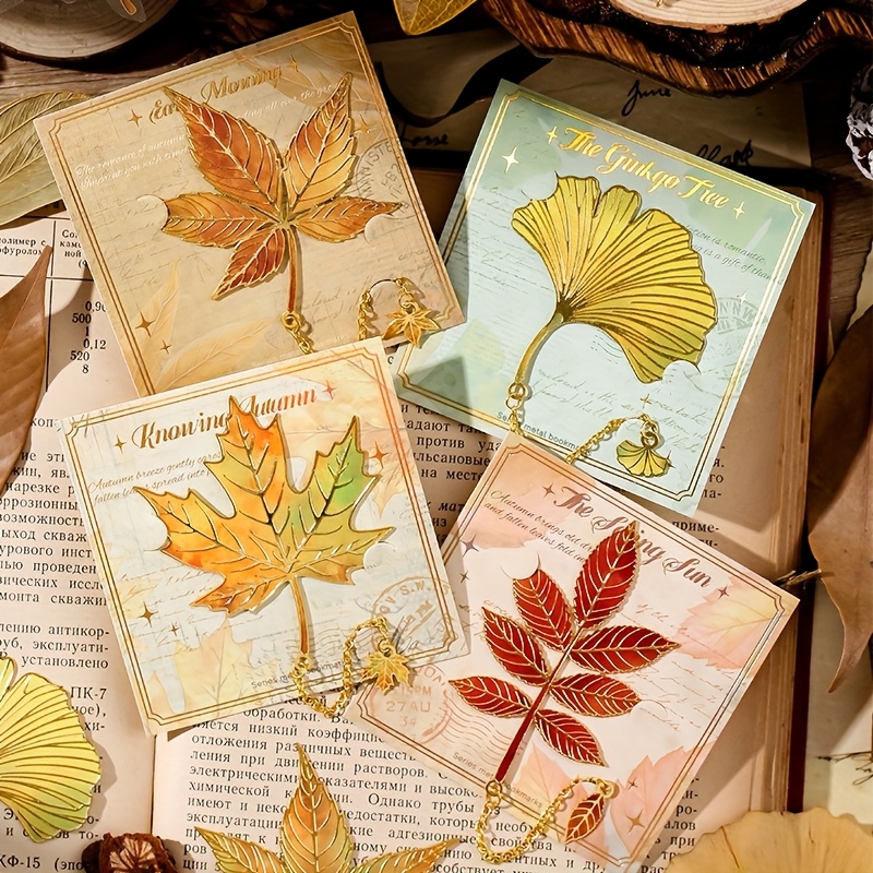 TEMU Lot de 4 marque-pages en métal , convient cadeaux de papeterie pour des livres, les lecteurs de clubs de lecture, les lecteurs, les