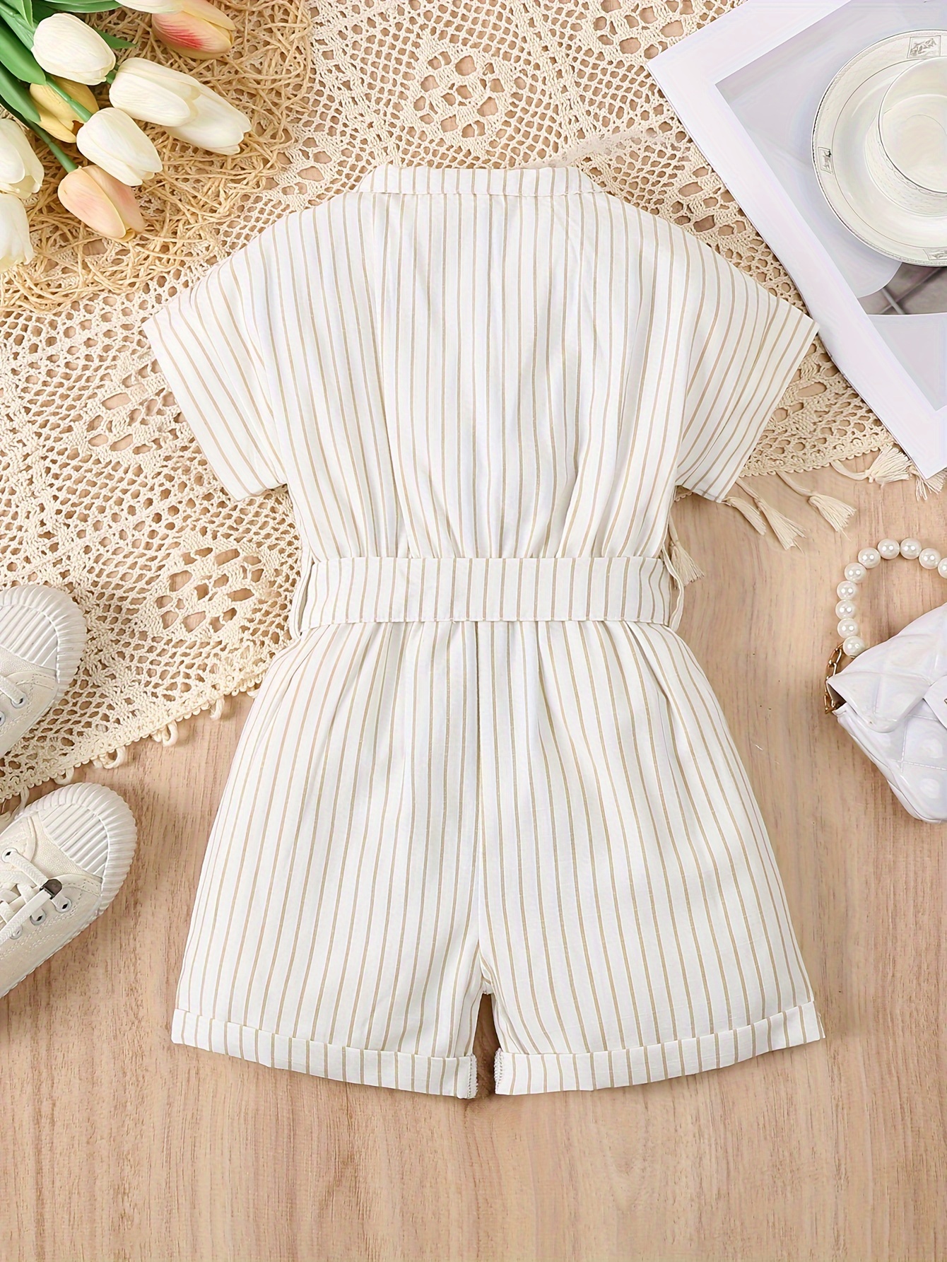 Striped short romper online