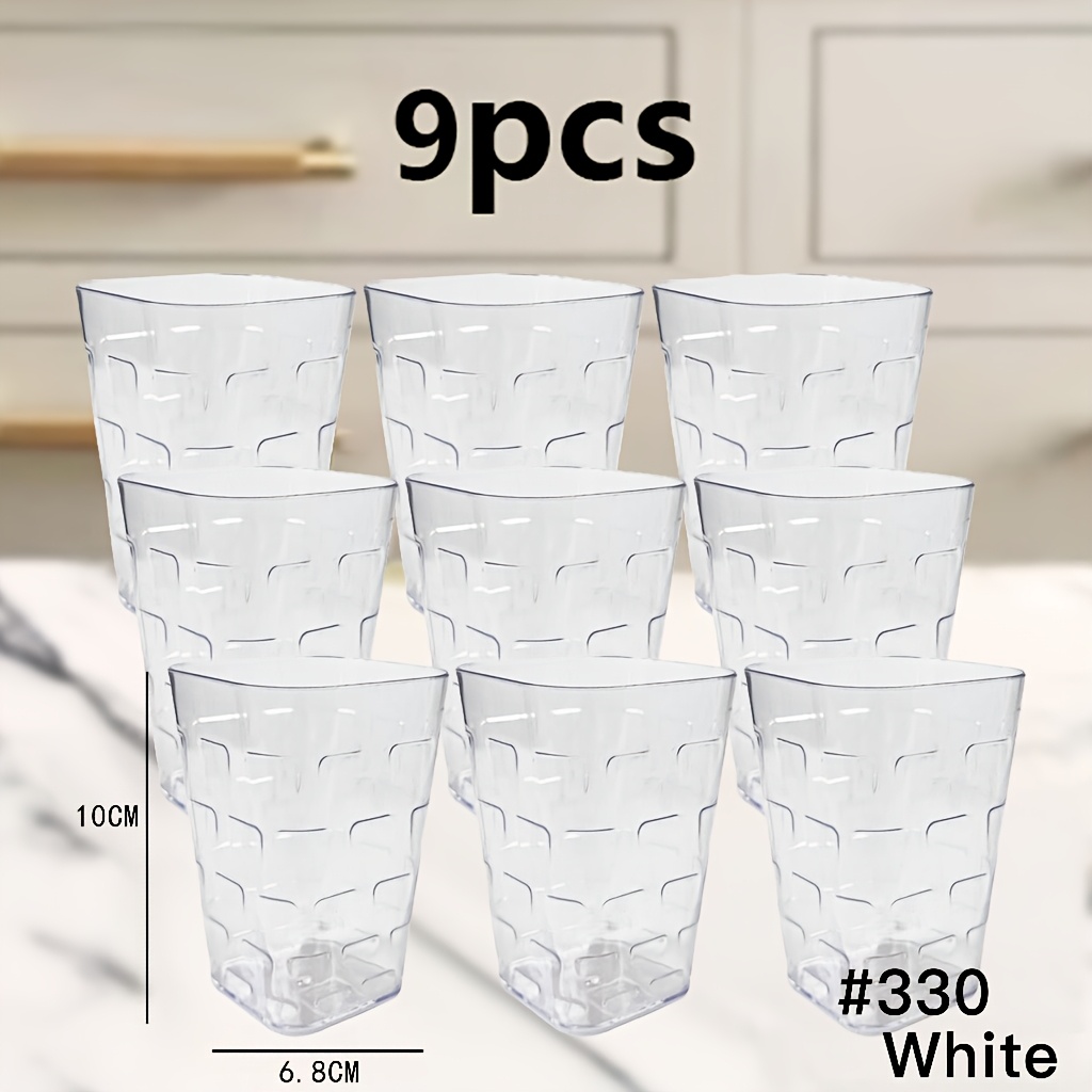 TEMU 9pcs Cups For 95php Style Acrylic Plastic Drinking Cups