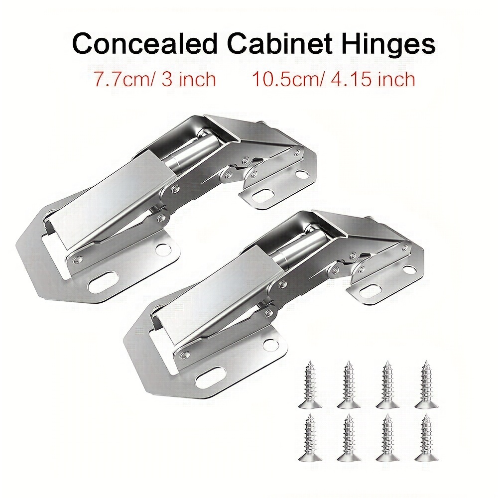 

2/4 Pcs, Concealed Hinges, Hinges For , Hinges, 90 Hinges,