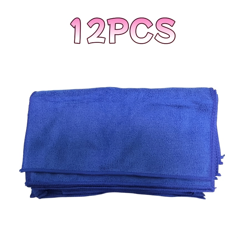 TEMU 11.02in X 11.02in [super Absorbent Microfiber Cloth] 12pcs Super Absorbent Microfiber Cloth Set | Dusting And Drying Towels For Home, Kitchen,