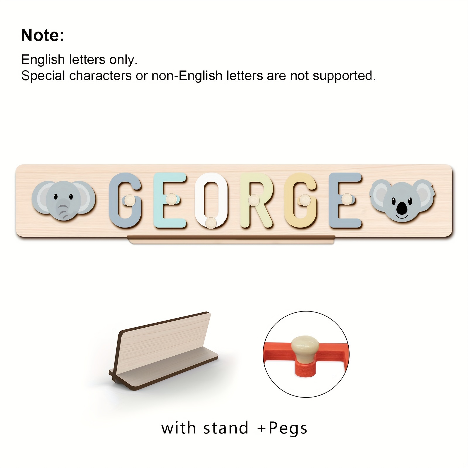 Original Custom Name Puzzle, Interactive Letter Puzzle Toy