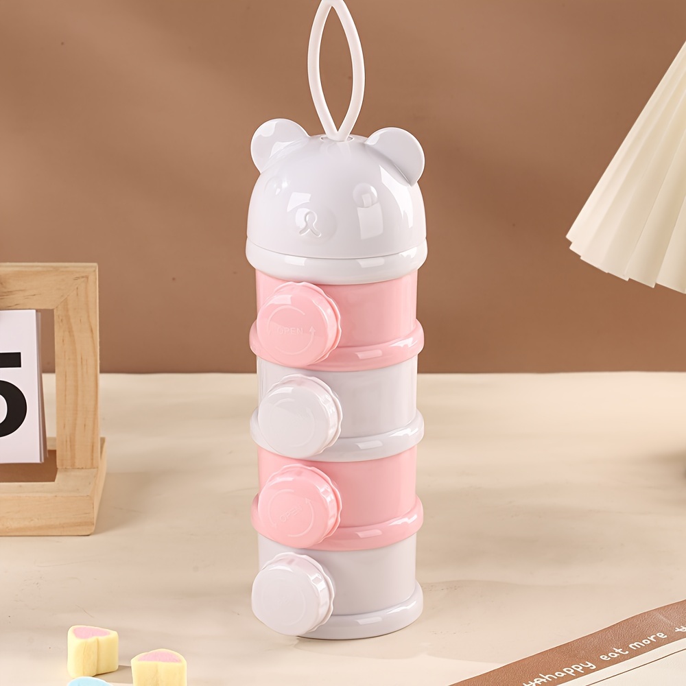 Image of Milk Powder Box Baby Milk Powder Portable Cute Food Storage Box Essential Cereal Infant Toddler Snacks Container