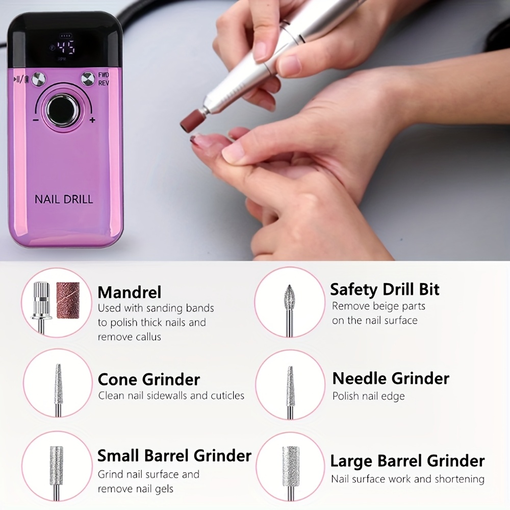 Professional Portable Electric Nail Drill Machine