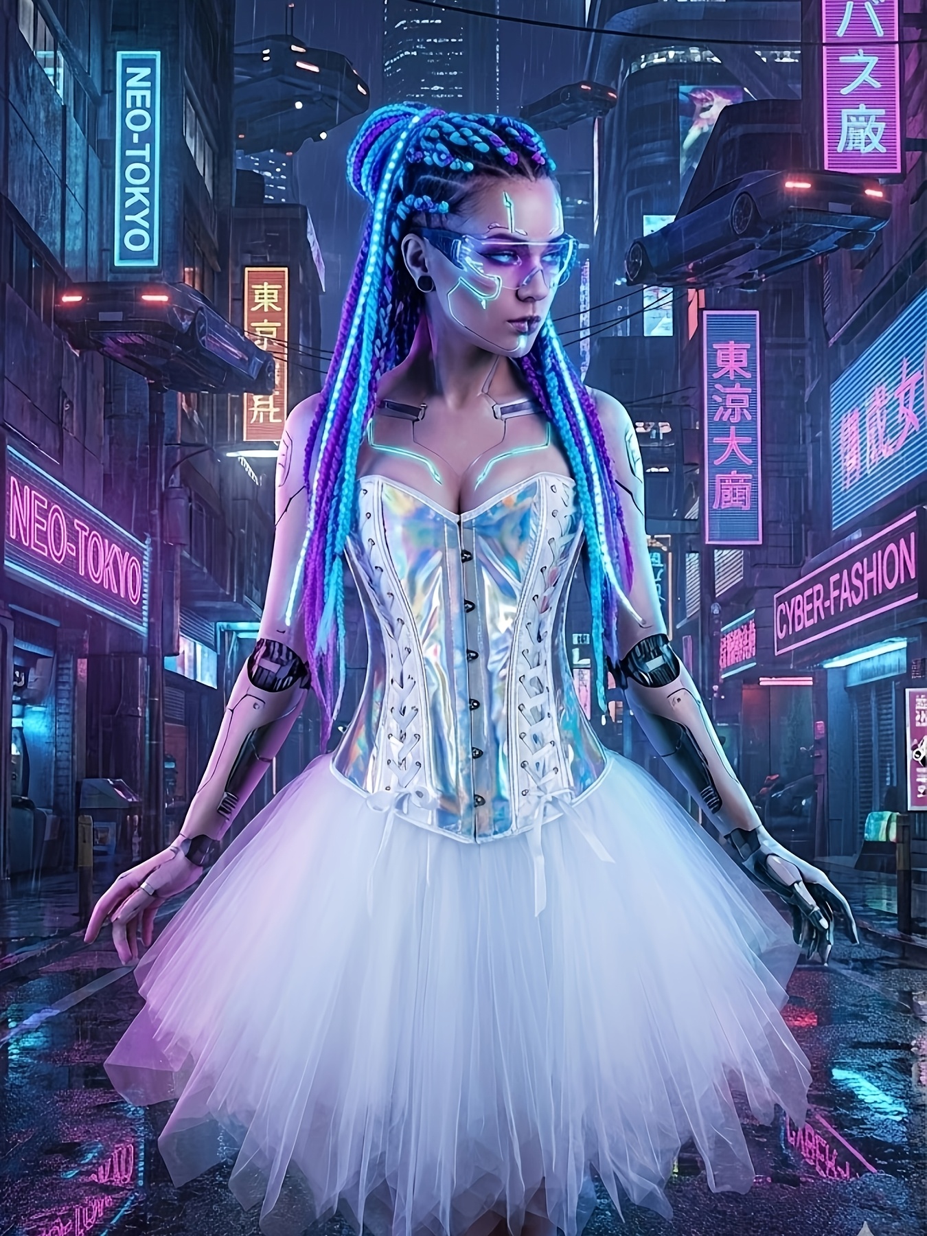 silvery pu bodycon shaping bodysuit tutu skirt cyberpunk - Temu Bahrain