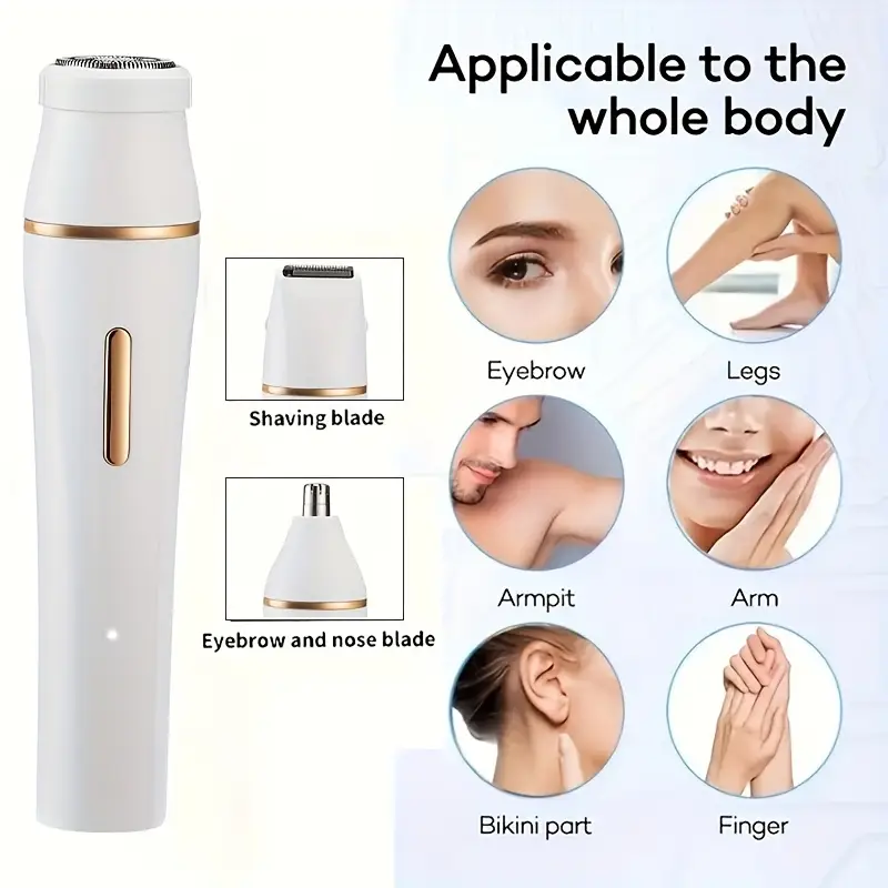 electric multi function trimmer with eyebrow nose hair trimmer and shaver unisex rechargeable body grooming kit for women men bikini line trimmer set portable gift for ladies dad father Product details 0