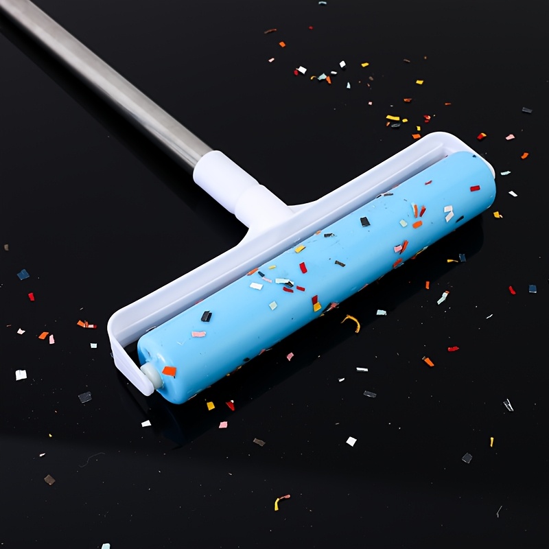 24cm wide reusable lint roller washable pet hair remover with durable plastic handle strong dust collection for home use   with colorful   household cleaning tool   design sturdy construction lint remover for clothes Product details 6
