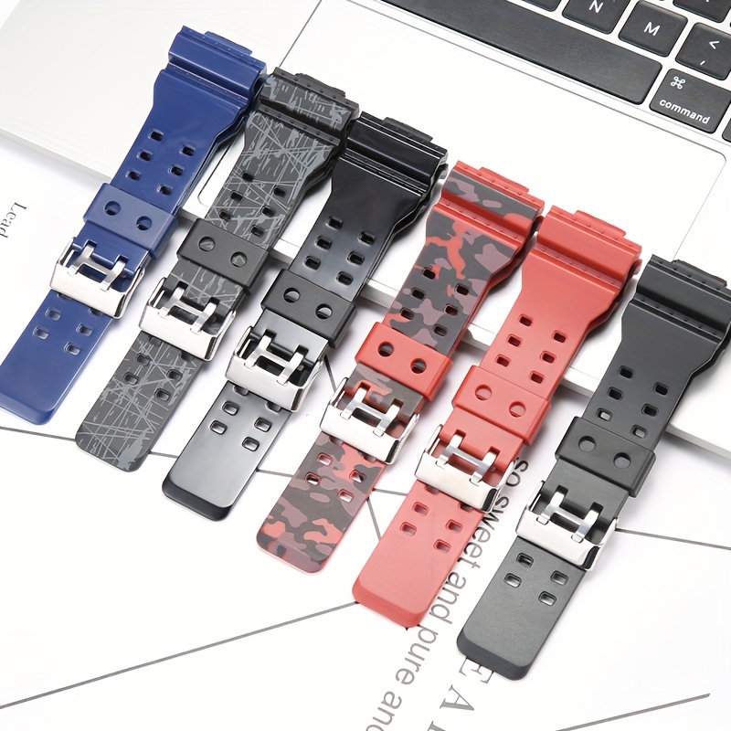 

Silicone Watch Strap Suitable For Casio G-shock, Men's Needle Buckle Silicone Strap