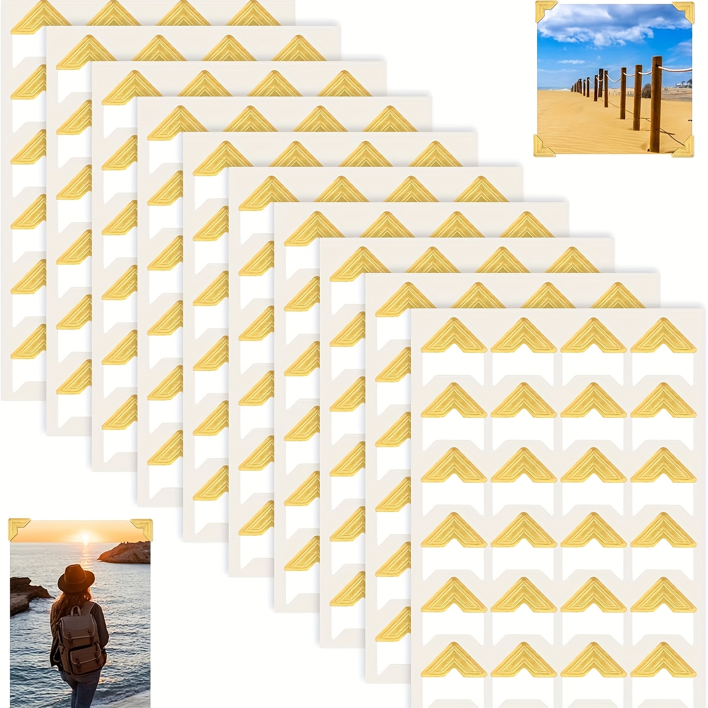 250/500 pz Auto Adesivo Angolo Scrapbook Fatto A Mano FAI DA TE Scrapbooking Album di Foto Adesivo Angolo Pompaggio Diretto Cornice Decor  15