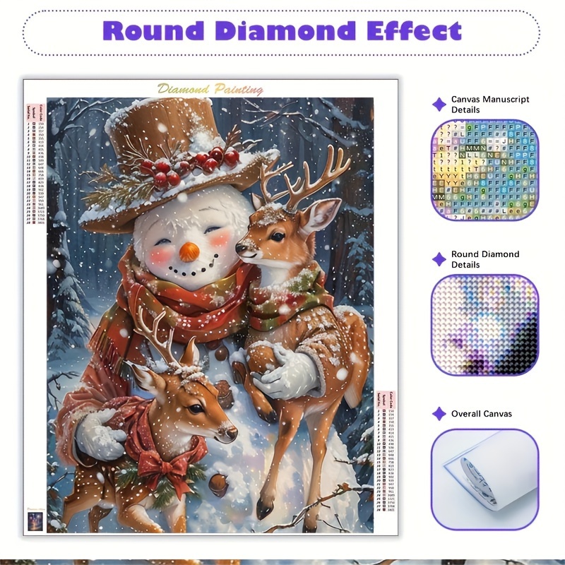 

Art "christmas Snowman" 2024 5d Diy Kit Art Decoration