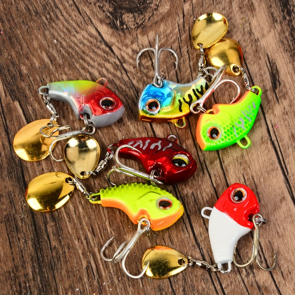 Metall Spinner Kder Set - Angelkder Mit Propeller & Pailletten Fr S- &  Salzwasser Spinner Angelzubehr Forelle Barsch