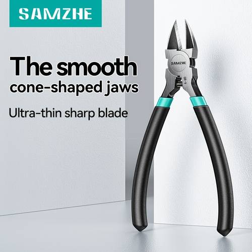 6 inch professional flush cut pliers wire cutters heavy duty with cnc machined edges thickened zip tie cutter cutting pliers for crafting side cutters wire spring loaded wire cutter for jewelry making